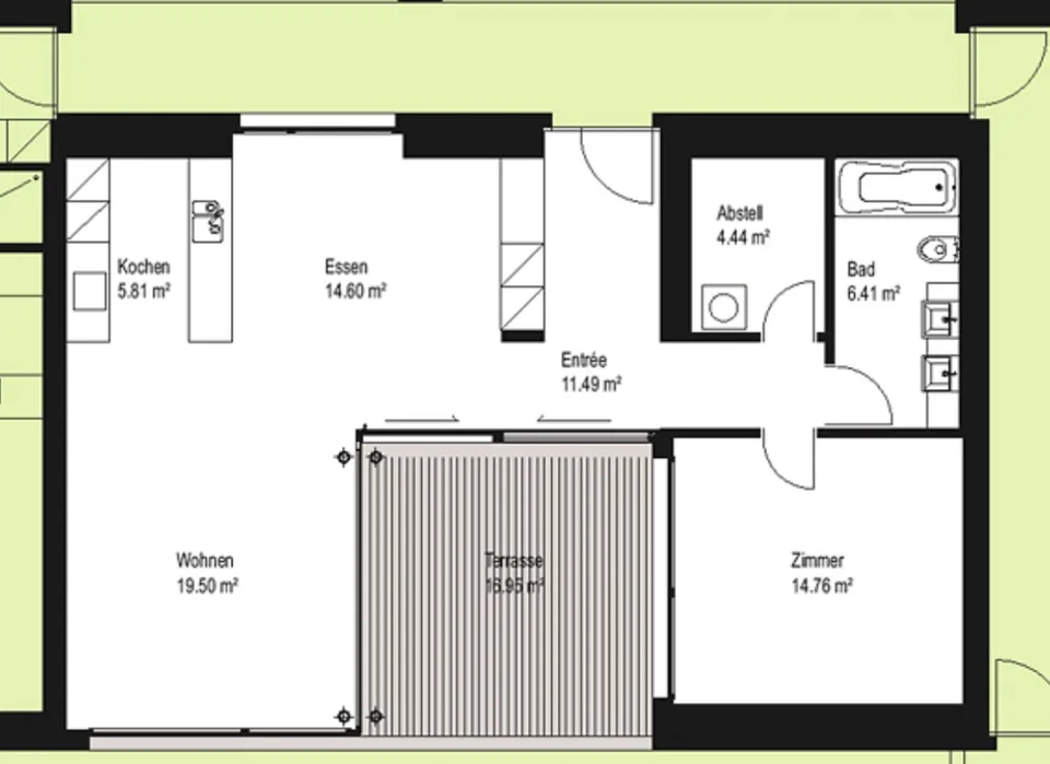 moderne 2.5 Zimmer Wohnung Rothrist