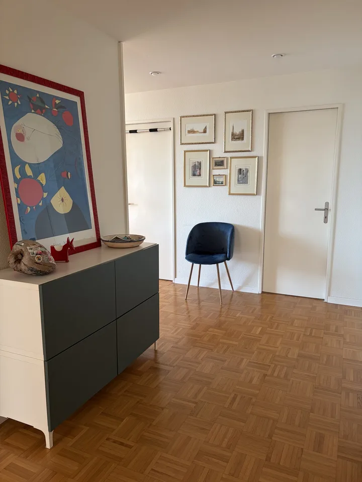 4.5-Zimmerwohnung mit schöne Aussicht auf Stadt und die Hügel