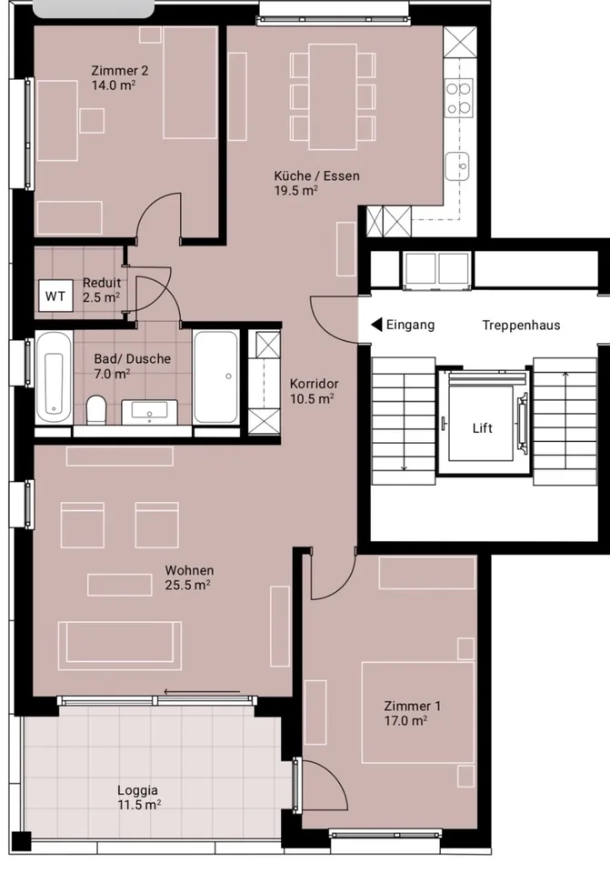 Möblierte 3.5-Zimmer-Wohnung in Fällanden – befristet für 4 Monate (01.01. bis 30.04.2027)
