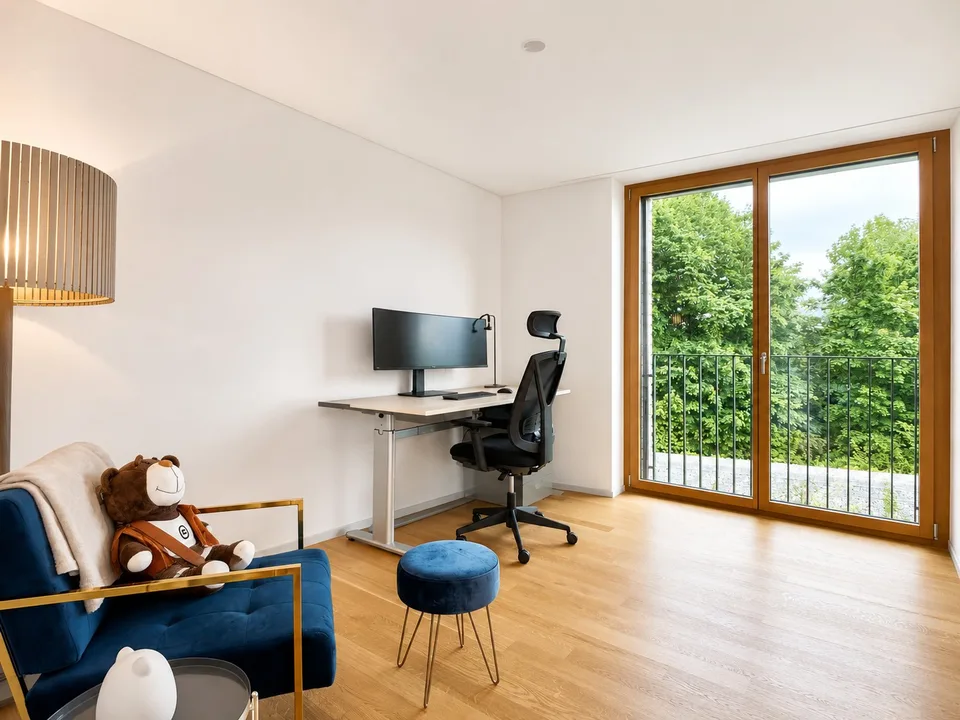 Befristet, möbliert: Moderne 4.5-Zimmer-Wohnung mit Seesicht – Foto 11 von 13
