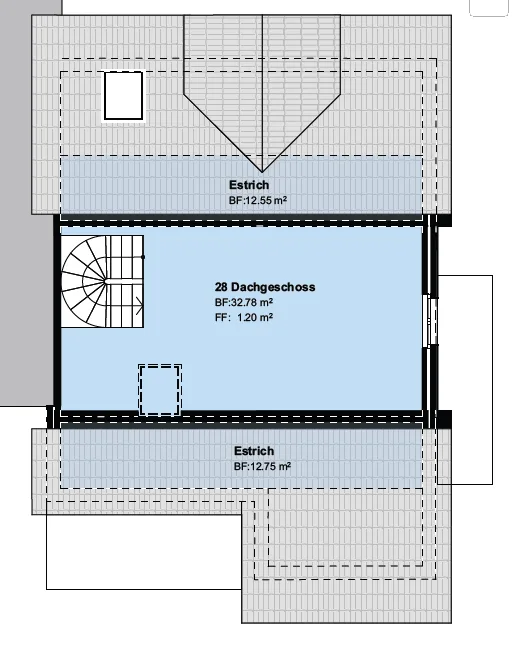 Modern 3.5-room maisonette apartment with expanded attic