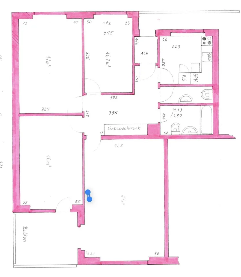 17 m²-Zimmer in 4-Zimmer-Wohnung (110 m²) in Fislisbach zur Untermiete