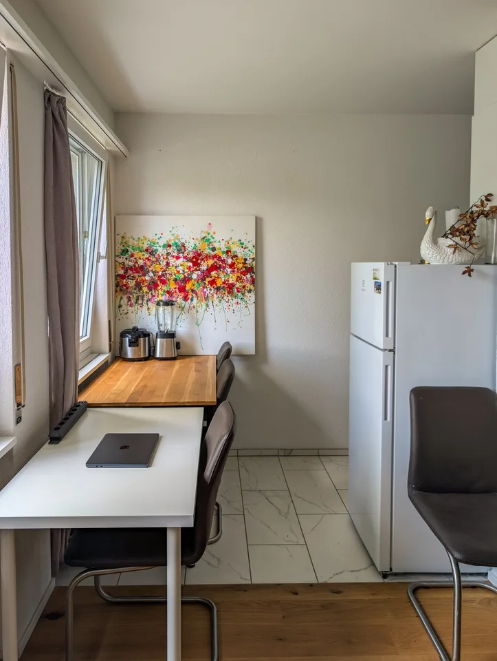 Ruhiges möbliertes 1,5-Zimmer-Apartment mit Pool / Quiet furnished 1.5-room apartment with pool