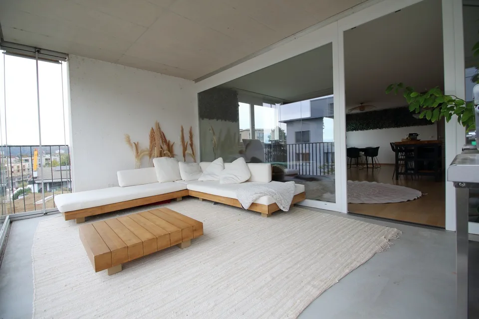 Spacious, modern & well-connected furnished flat in Rheinfelden – 2BR/2BA with winter garden balcony - Sep to Dec