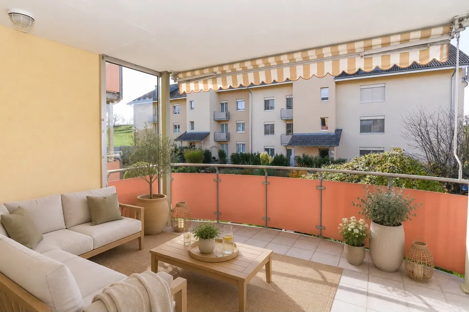 Helle 3.5-Zimmer-Wohnung mit Balkon in Remetschwil