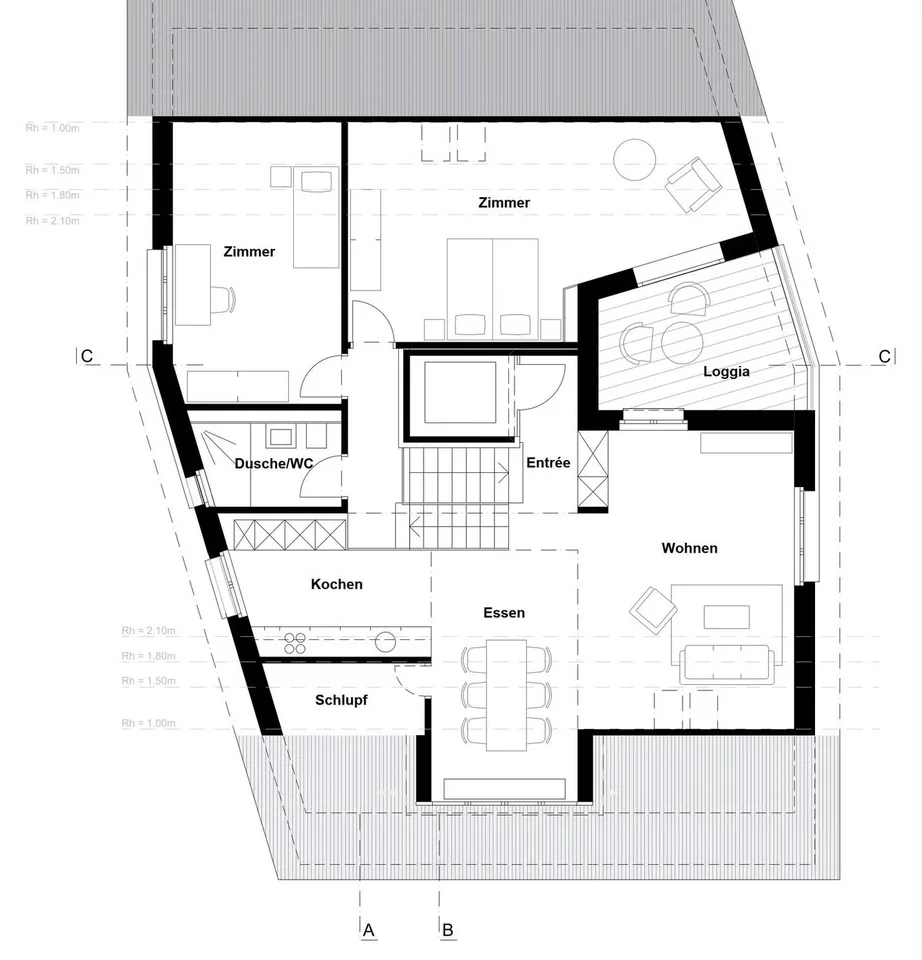 Moderne 3.5-Zimmer-Maisonette-Wohnung im Herzen von Hinwil-Hadlikon