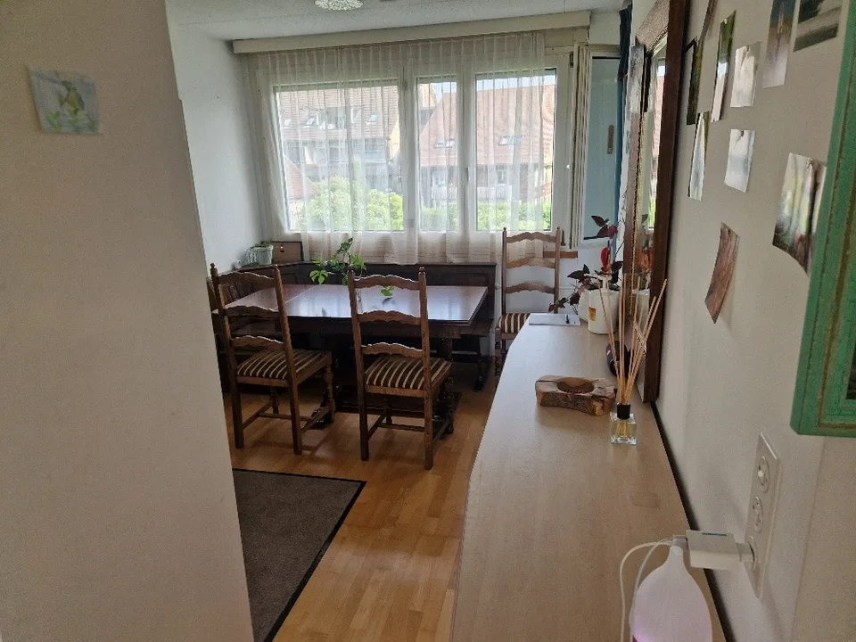Helle 3,5 Zimmer-Wohnung mit Balkon und wunderschöner Aussicht
