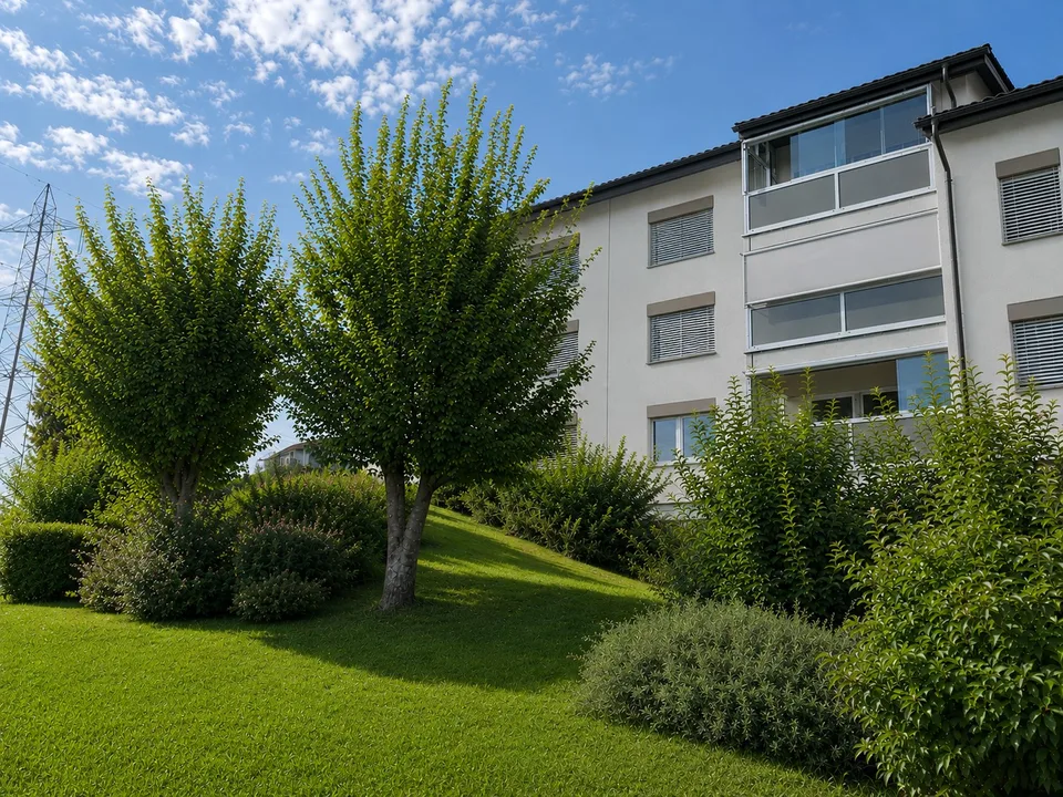 Grosszügige, sanierte 3.5-Zi Wohnung mit Aussicht