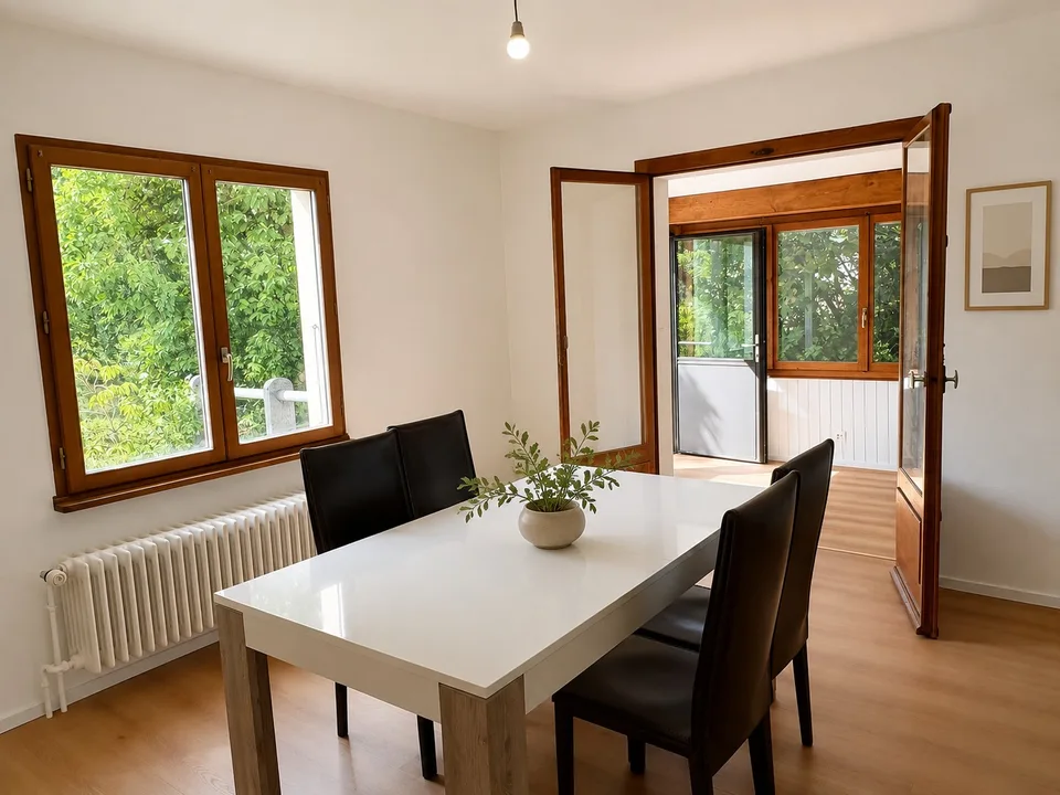 Maison individuelle 7 pièces rénovée avec jardin – Chambésy – Disponible immédiatement
