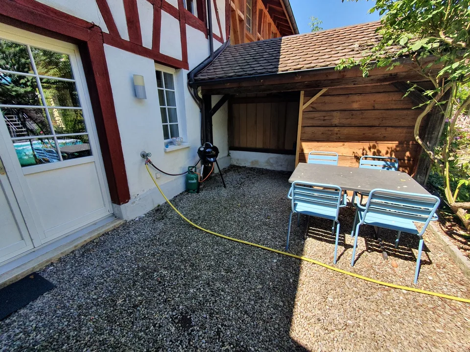 Charmante 2 Zimmer - Wohnung mit Cheminee Sitzplatz und Terasse