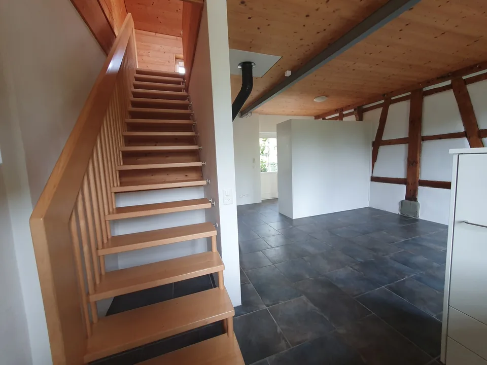 Charmante 2 Zimmer - Wohnung mit Cheminee Sitzplatz und Terasse