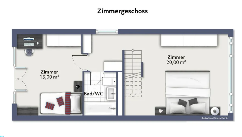 Spezielle 4 Zimmer Maisonette Wohnung mit Pool