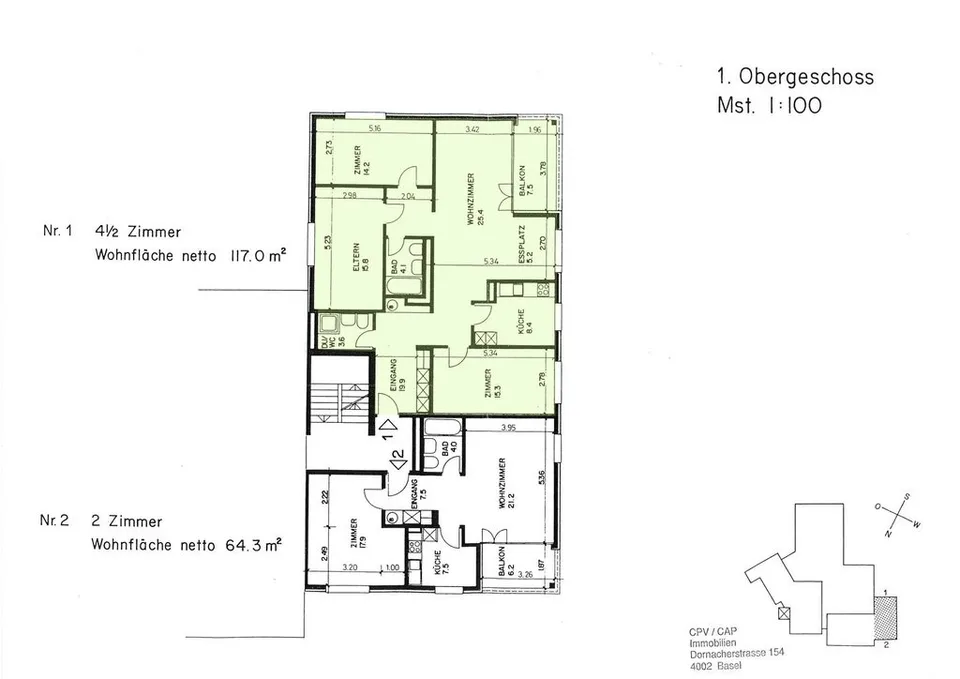 Gemütliche 4.5-Zimmer-Wohnung zu vermieten.