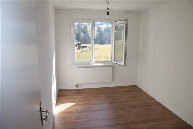 Moderne 4.5 Zi. Wohnung mit Gartensitzplatz und Sicht auf die Berge