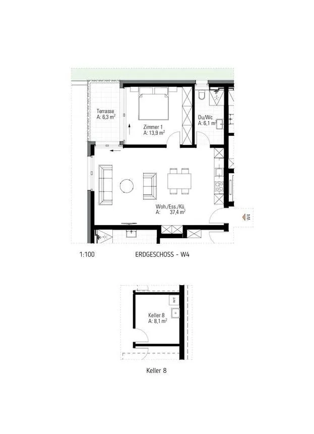 Lovely 2.5-room apartment available from the mid-November