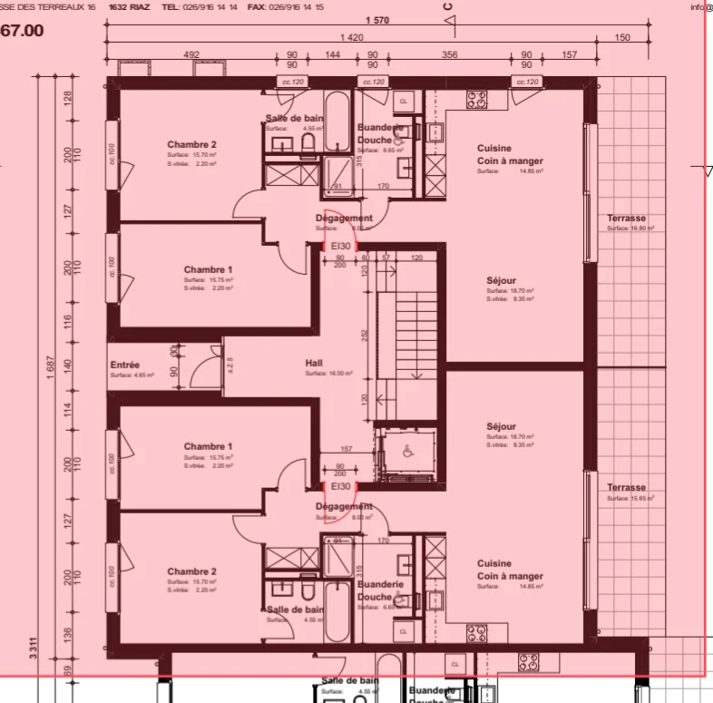 magnifique appartement 3.5 p