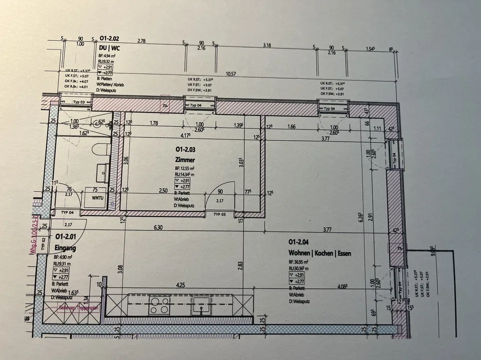 Erstvermietung: helle 2.5-Zimmer-Neubauwohnung mit Balkon in Eschenz
