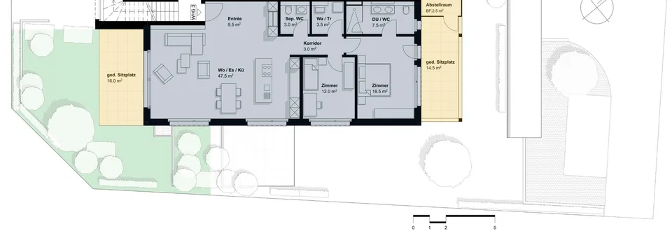 3.5-Zi. Wohnung Erstbezug an ruhiger Bestlage in Tägerwilen