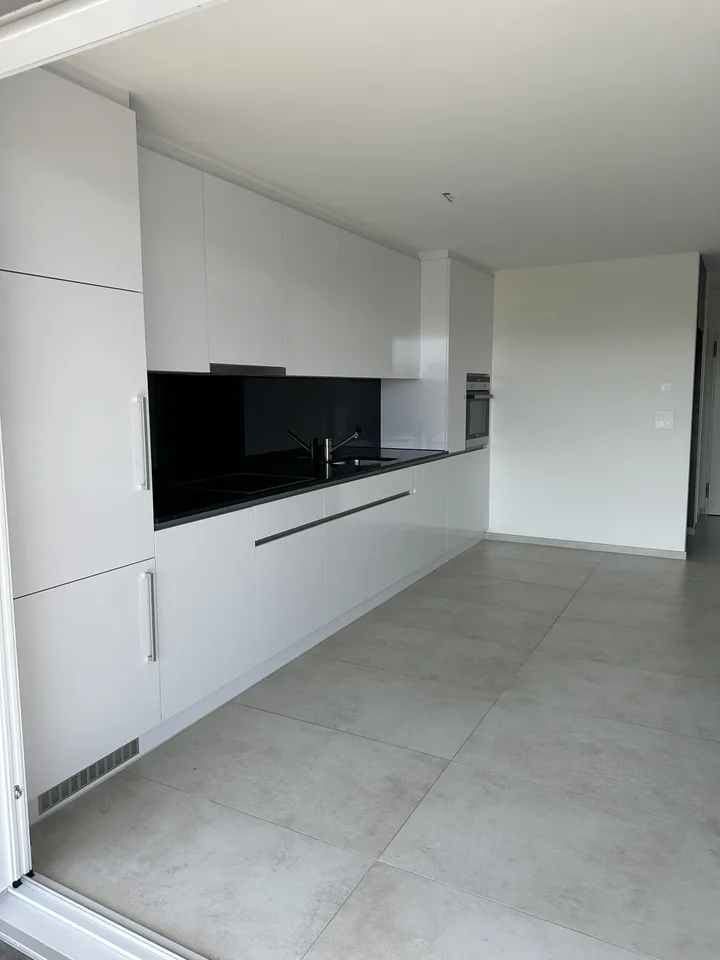 Moderne 2.5-Zimmer-Wohnung mit Panoramablick auf See und Berge