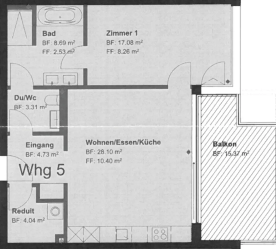 Moderne 2.5-Zimmer-Wohnung mit Panoramablick auf See und Berge