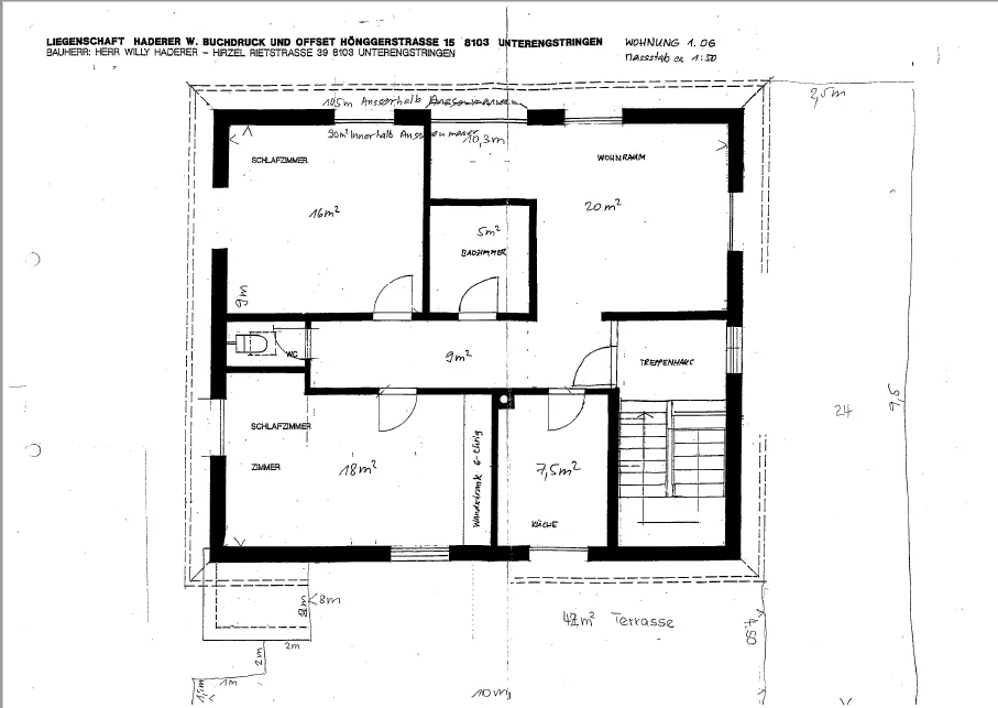 Grosszügige 3 1/2-Zimmerwohnung mit 60 m² Terrasse!