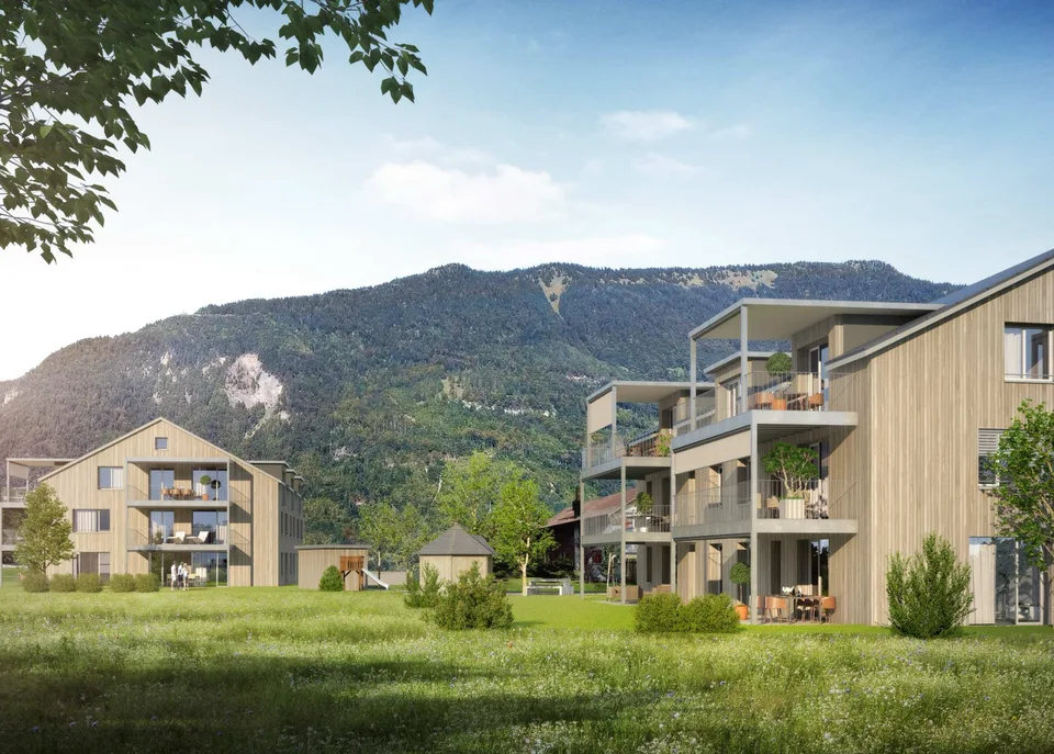 Erstbezug: Moderne 3.5-Zimmer-Dachwohnung im Minergie-P-Neubau
