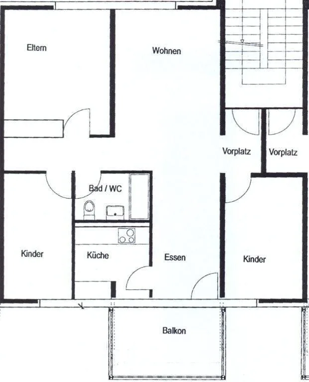 Attraktive Wohnung mit grossem Balkon