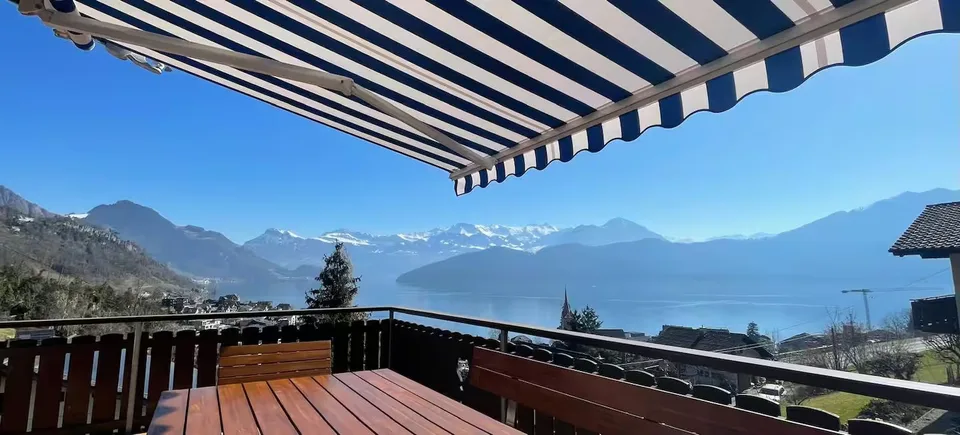 Chalet charmant de 5 pièces à louer à Weggis sur le lac des Quatre-Cantons