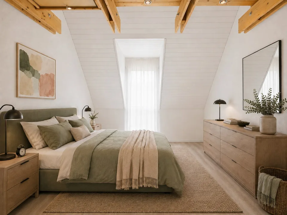 Charmante 4½-Zimmer-Dachwohnung mit sonniger Terrasse und viel Privatsphäre – Foto 15 von 20