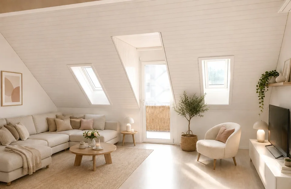 Charmante 4½-Zimmer-Dachwohnung mit sonniger Terrasse und viel Privatsphäre – Foto 2 von 20