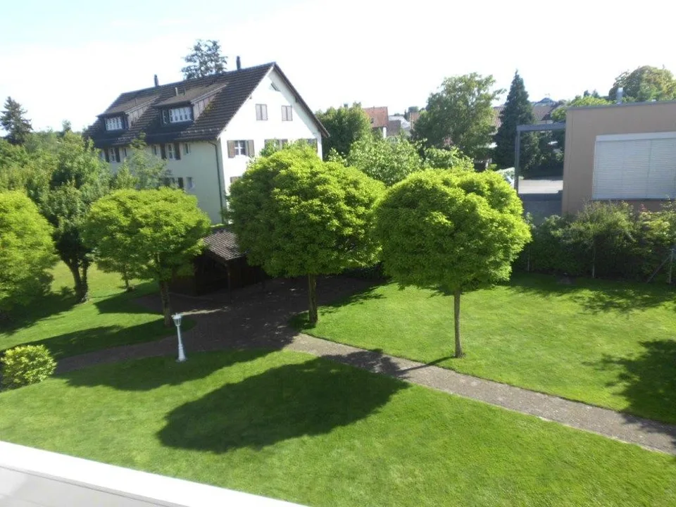 Appartement de 3½ pièces fraîchement rénové avec cheminée, balcon vitré et garage à Altnau TG