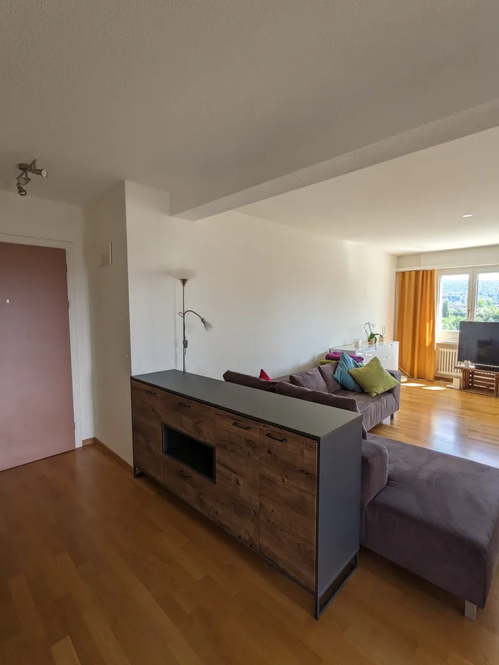 Lichtdurchflutete 2.5-Zimmer-Wohnung mit Balkon & toller Aussicht über das Limmattal (befristet)
