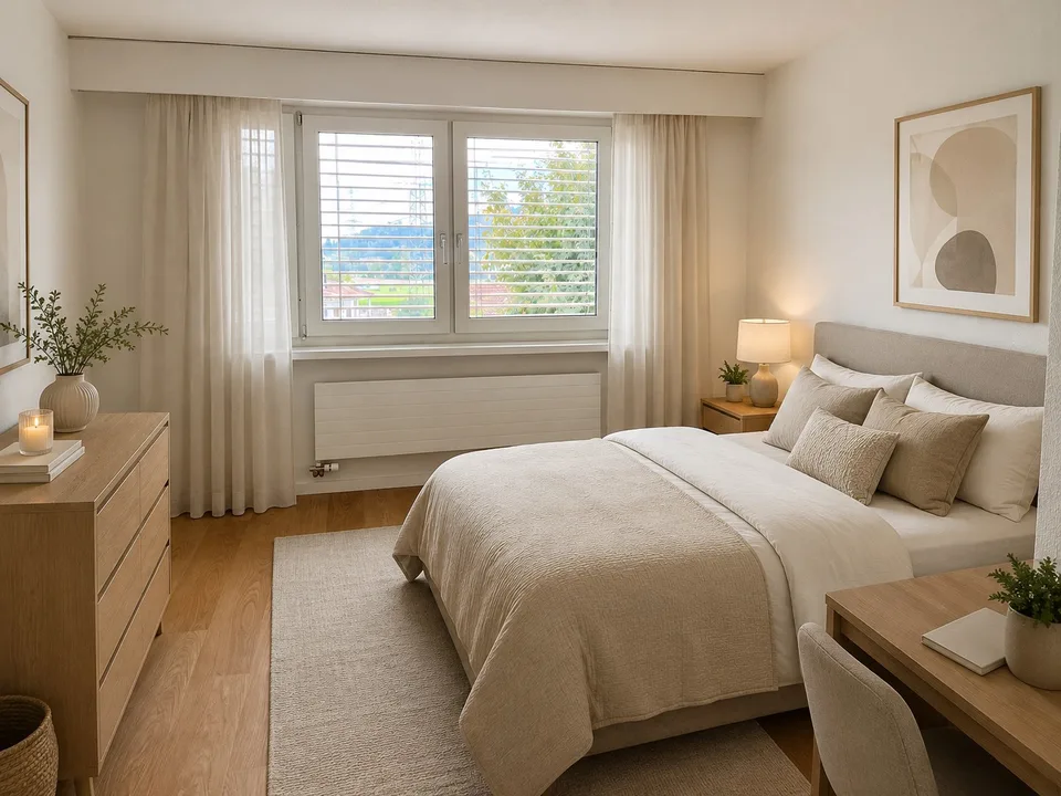 Grosse, sanierte charmante 4.5-Zimmerwohnung mit Aussicht