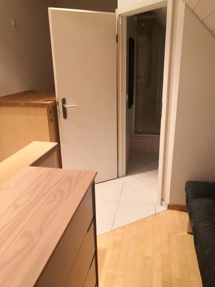 WG-Zimmer, aber mehr eine Einliegerwohnung, das ganze Haus kann/soll mitgenutzt werden