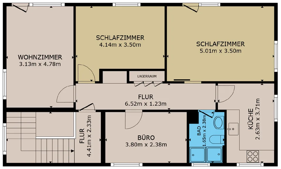 4-Zimmerwohnung im OG