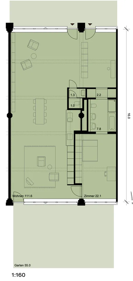 142 m² Loft in ehemaliger Schuhfabrik mit eigenem Garten | Nachmieter gesucht per 1. November