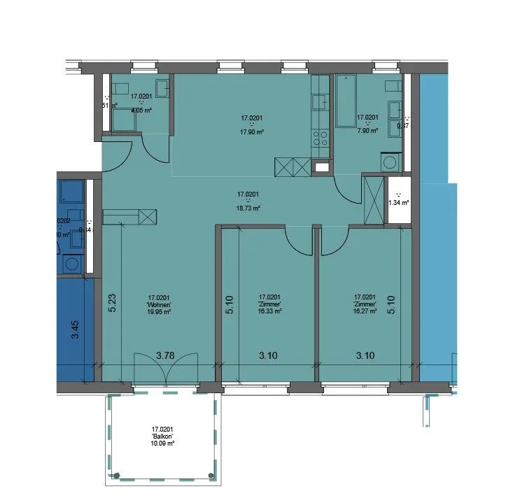 3.5 room apartment in the Vieri quarter