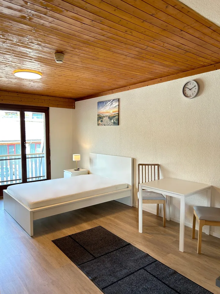 Möbliertes Studio mit Balkon und Parkplatz in Meierskappel