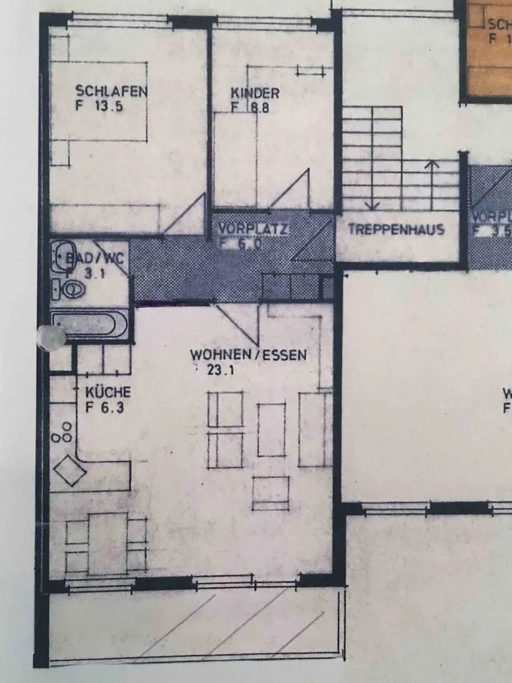 3.5-room apartment with balcony and garage in Dielsdorf