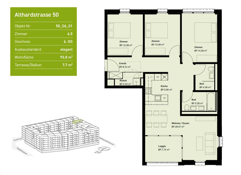 Moderne 4.5-Zimmer-Wohnung beim Bahnhof Regensdorf – Foto 15 von 15