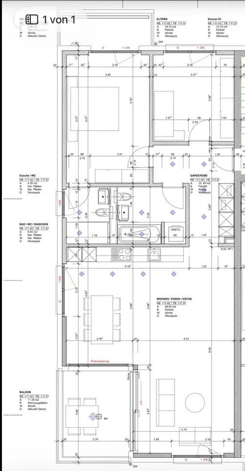 Appartement moderne 3.5 pièces avec beaucoup de lumière et un balcon spacieux