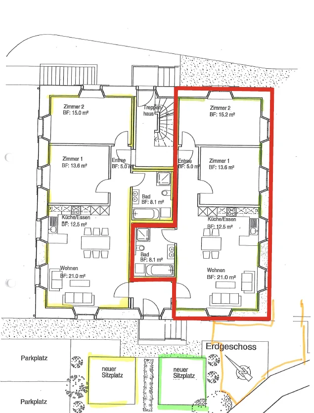 3.5-Zimmer-Erdgeschosswohnung mit eigenem Garten