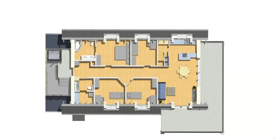 "Grosse Dachwohnung mit Balkon inklusive Galerie in PlusEnergie-Haus"