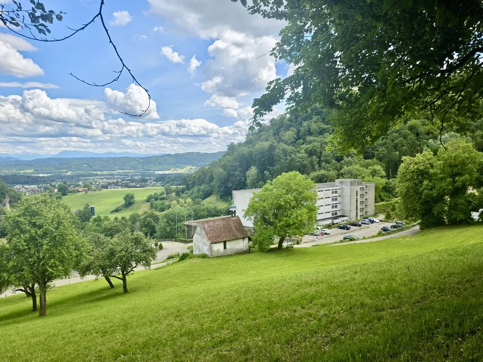 Grosse 1.5-Zi. Wohnung mit wunderschönem Aussicht, beim Wald