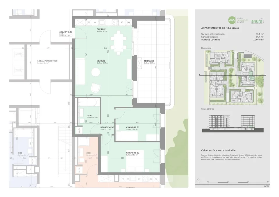 Charmant appartement de 3.5 pièces à Marly ! – Foto 9 von 12