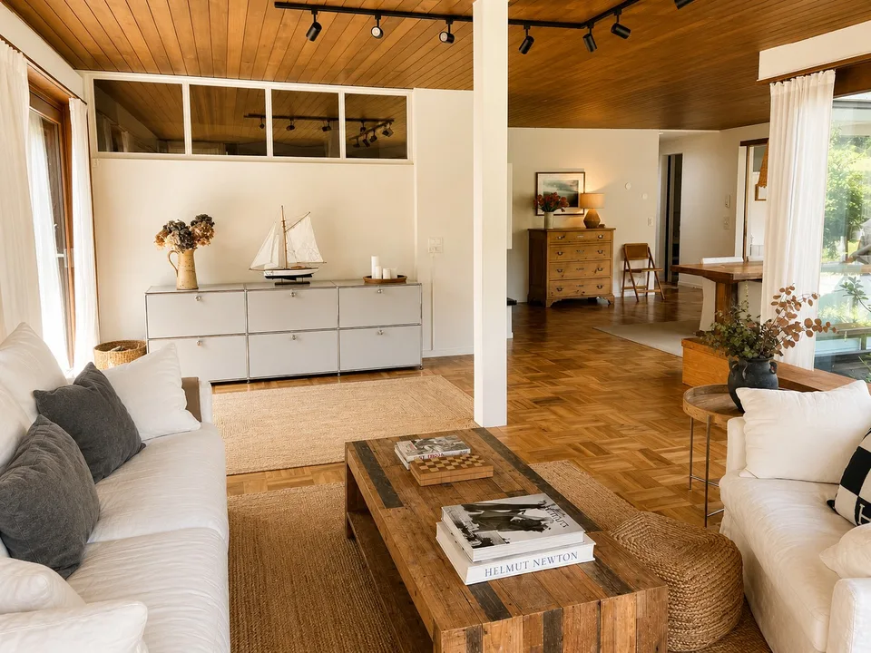 Charmante, möblierte 3.5-Zimmer-Wohnung in Freienbach – Stilvolles Wohnen mit Gartenblick