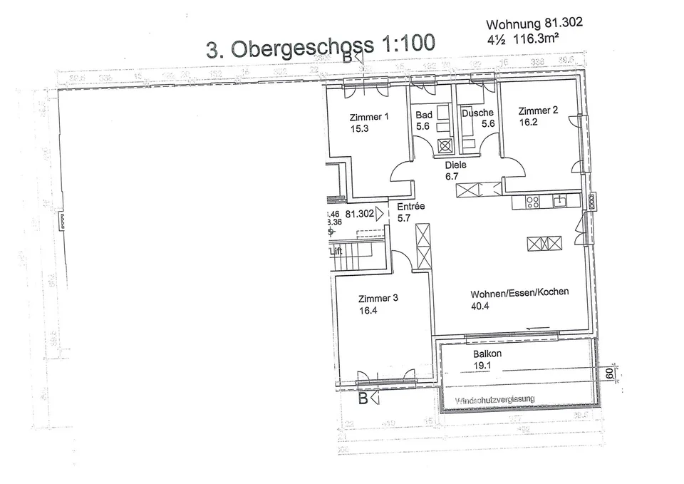 Moderne und einzigartige Wohnung mit Eigentumsstandard