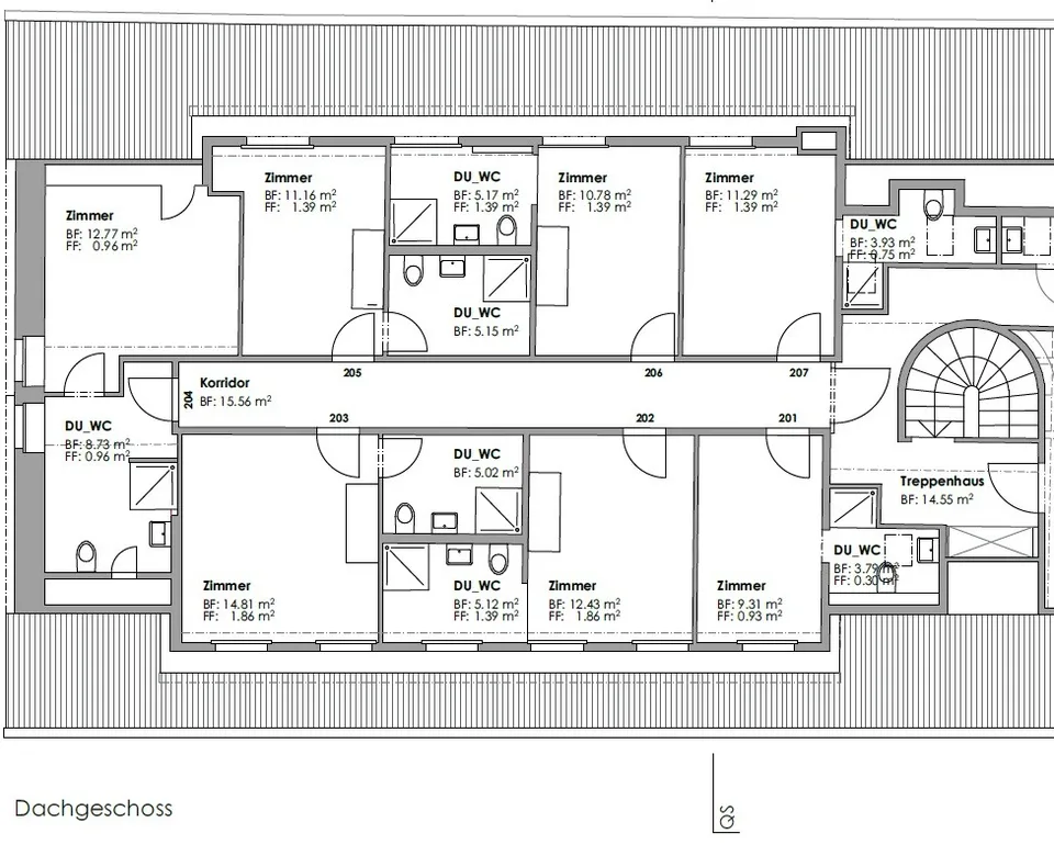 Möbilierte Monatszimmer, mit eigenem Badezimmer