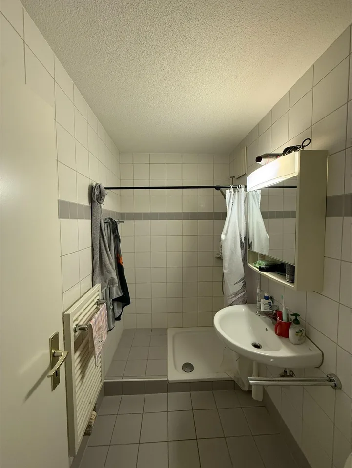Helle 1.5-Zimmer-Wohnung mit Balkon und schönem Weitblick