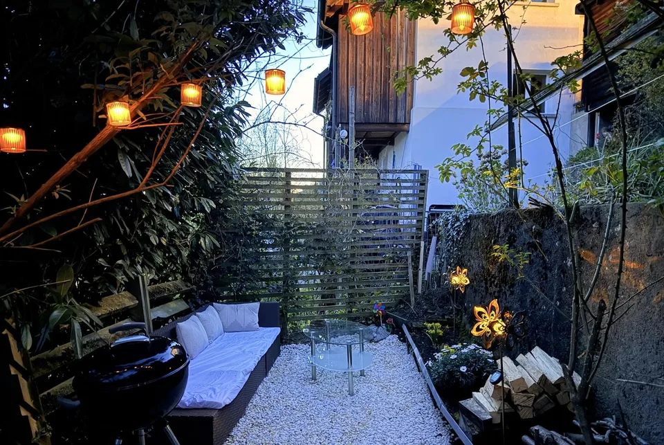 4½-Zimmer-Wohnung mit Garten, Terrasse und Aareblick